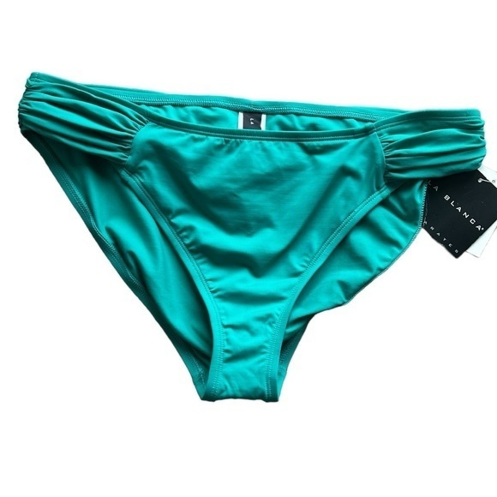 La Blanca Swim Separates Bikini Bottom Jade Green Sz 14 NWT